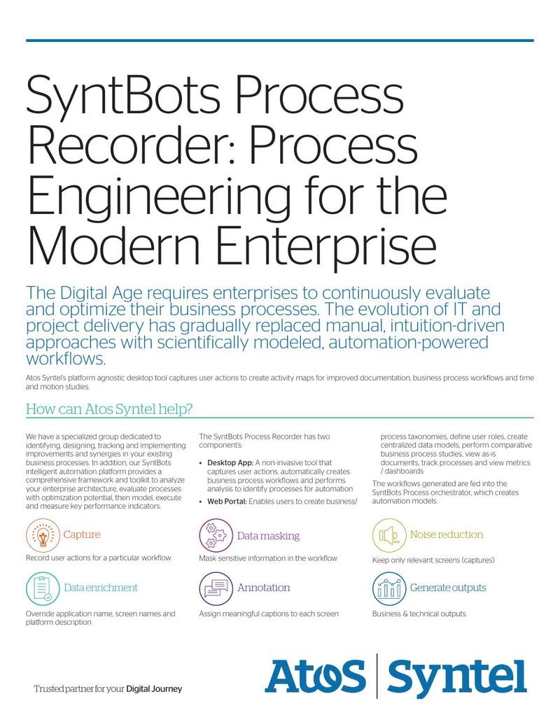 AtoS Syntel, SyntBots process recorder