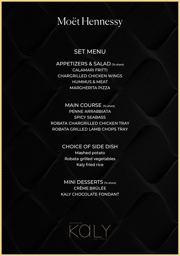 Cafe menu