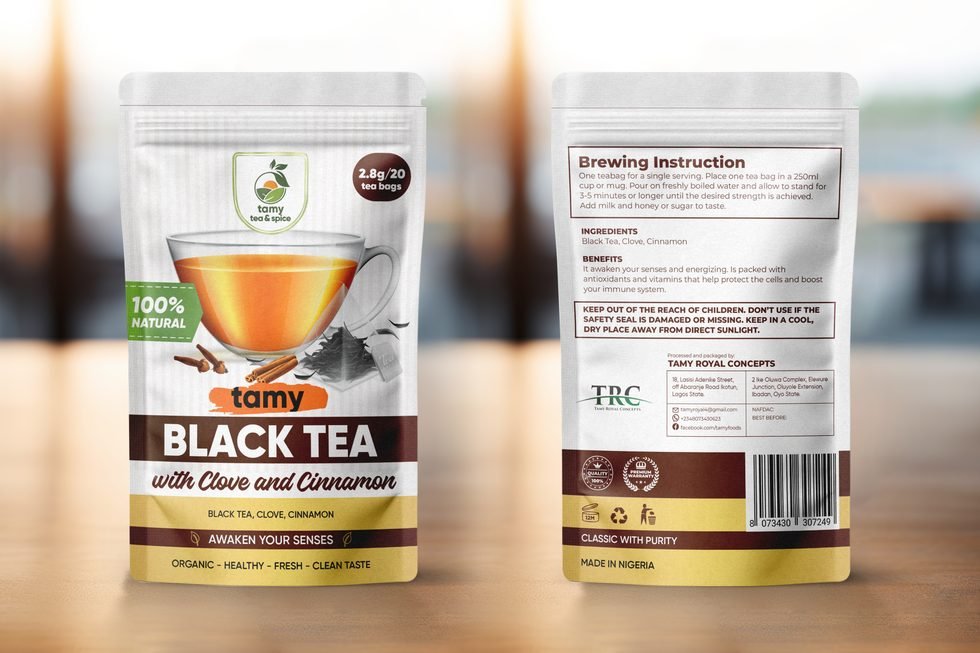 Tamy, black tea pouches