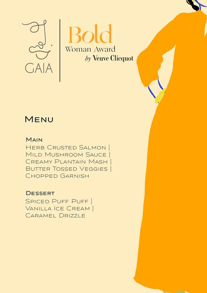 Ceremony menu